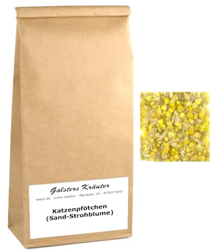 300g Katzenpfötchen-Tee Sand-Strohblume Immortelle Ruhrkraut | Wildsammlung - Galsters Kräuter