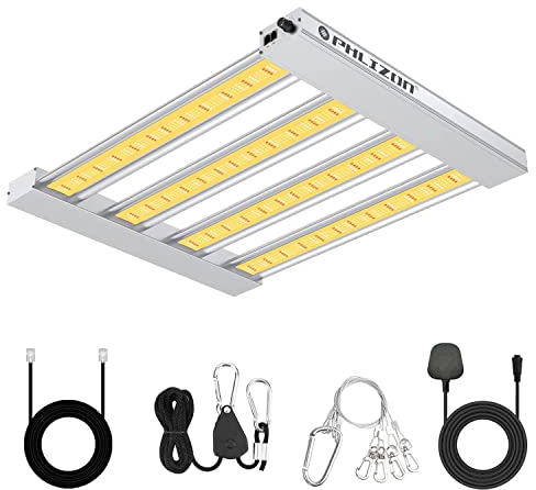 Phlizon Pro2000 240W LED Grow Light 1,2mx1,2m Full Spectrum Grow Lights avec 2,8 µmol/J 1152 pcs LED SMD améliorées Lampe de culture à intensité variable pour plantes d'intérieur Veg and Bloom