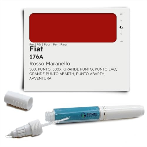 Genuine Colors Lackstift Rosso Maranello 176A für FIAT Rot 500 Punto 500X Grande EVO Abarth AVVENTURA