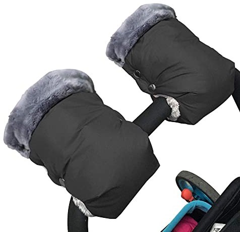 Alihoo Kinderwagen Handwärmer, 1 Paar Kinderwagen Handmuff Warme Handschuhe für Eltern Betreuer Kutsche Handmuffs Kinderwagen,Buggy