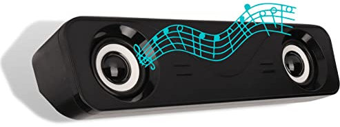 Altoparlanti per Computer Audio Stereo Gaming Mini Subwoofer Desktop Altoparlanti alimentati Tramite USB con Barra Audio multimediale cablata PC Laptop Suono di Alta qualità