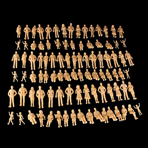 Gutshof miniaturen 100 STK. Modellbau Figuren 1:24 Architektur Figuren Maßstab 1:24 1:25 Zubehör