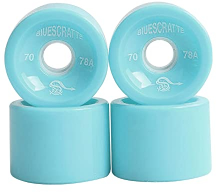 Fenteer 4X 78A Härte Skateboard Räder 70X51mm Longboard Rollenteile, Hellblau, 70 x 51 mm