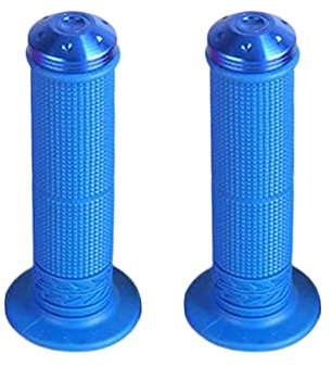 ihreesy 1 Paar Motorrad-Lenkergriffe, Universal-Gummi-Motorradgriffe Gasgriff Motorrad-Komfortgriffe Motorrad-Anti-Rutsch-Motorrad-Handgriffe Lenker Griffe,Blau