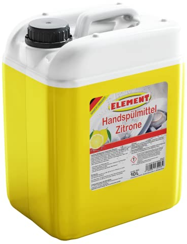 Geschirrspülmittel | Spülmittel | Handspülmittel | Zitrone | 10 Liter Kanister | mit hoher Fettlösekraft | Geschirrreiniger |