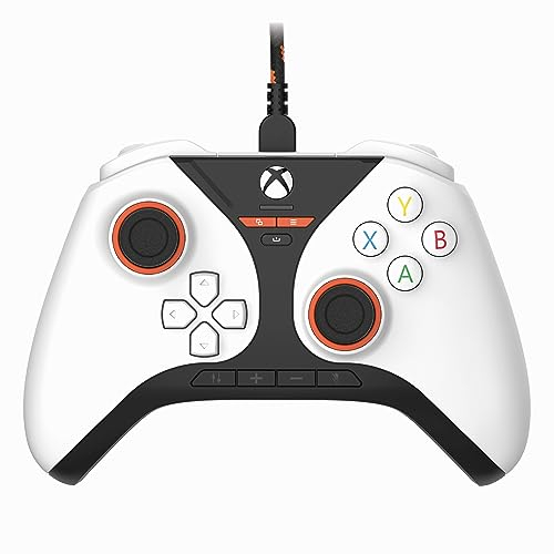 Snakebyte Gamepad Pro X weiß - kabelgebundener Xbox Series X|S & PC Controller mit Hall-Effect Sensoren, Audio-Panel, Zusatztasten, Trigger-Stops
