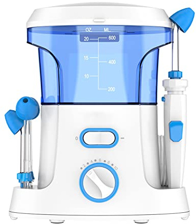 Système d'irrigation des Sinus nasaux, Nettoyeur de Nez électrique avec régulation de Tension Continue à 10 Vitesses, buse rotative à 360°, Conception de Base antidérapante, soulag