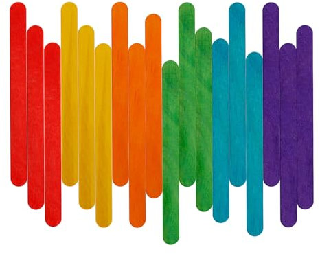 Holzstäbchen,Holzspatel,Holzleisten Zum Basteln 200 Stück,Holzleisten Zum Basteln,Holzmundspatel,Holzstiele,Bastelstäbchen Holz,Bastelhölzer,Holzstiele,Bastelhölzer,Easy Sticks 114mm,Craftwood