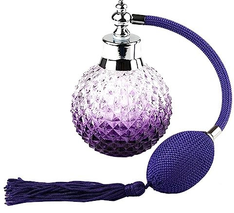 iFutniew 1 botella de perfume vintage vacía de 100 ml para cosméticos, botella de vidrio recargable