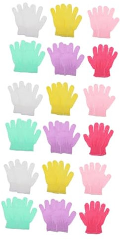 Healvian 30pcs Elastic Bathing Gloves Shower Exfoliating Hand Gloves Dead Skin Remover Body Cleaner