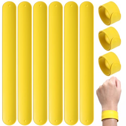 Alasum Slap Bracelets for Kids 10 Pack Snap Wristbands Elastic Party Favors Boys Girls Birthday Event Flexible Wristbands