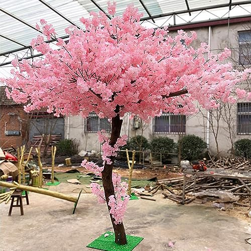 Árbol de cerezo artificial para fiestas y eventos, flor de Sakura, cerezo rosa, decoración interior y exterior, perfecto para jardines, oficina y hogar
