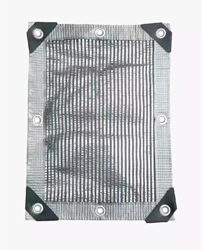 55 % Sonnenschutztuch, Aluminiumfolie, Sonnenschutznetz für Balkon, Sukkulenten, Blumen, Outdoor, Garten, Sommer, Schatten und Isoliernetz, 2 x 9 m, Sonnensegel