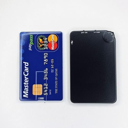 REGISTRATORE VOCALE DIGITALE ULTRA SLIM 4mm - Serie Professionale per Catturare Riunioni, Lezioni e Memo Vocali - 32GB di Memoria, Microchip DPS 150 ore con Attivazione Vocale