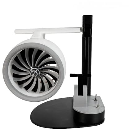 Cpolebev Desktop-Jet-Ventilator, Turbofan, USB-Ventilator, Turbofan-Motorform, 3D-Druck, Turbofan-Motormodell, Spielzeug