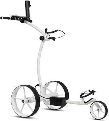 tour-made RT-630S Chariot de Golf électrique I Double Moteur I Marche arrière I Frein de Descente I Batterie 27-36 Trous I Chariot 3 Roues Pliable I Qualité Allemande
