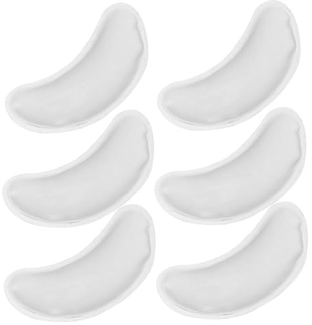 DEARMAMY Gel Augenpads Augenkühlgele zum Kühlen und Erwärmen Wiederverwendbare 6 Stück aus Pvc Gel zur Effektiven Augenpflege für Arbeit und Zuhause