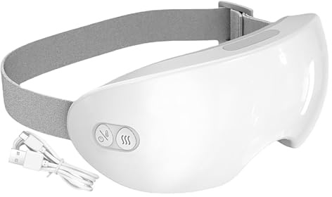 Massaggiatore per gli occhi – Maschera per gli occhi riscaldata | Massaggiatore per gli occhi silenzioso con | Tronco sollievo occhi asciutti massaggiatore per il viso | Gadget - Dispositivo per la