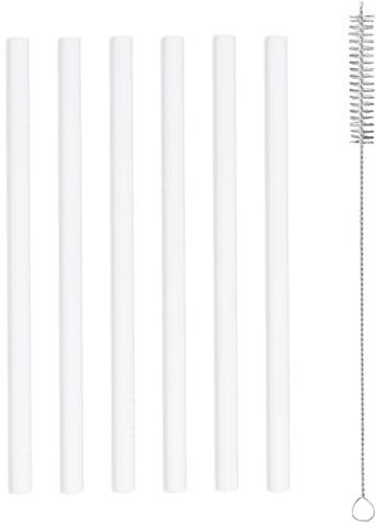 Fukaisu 6pz Cannuccia Ricambio per Owala FreeSip Sway 30oz Borraccia, Cannuccia in Plastica con Spazzola Pulizia Accessori Riutilizzabili per Owala Borracce Termiche (Bianco)