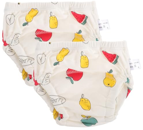 VANZACK Waschbare Trainingswindeln und 0-9 Kg Gewicht 2 Stück aus Baumwolle Wiederverwendbare und Bequeme Trainingsunterhosen für Babys Geeignet für Shower
