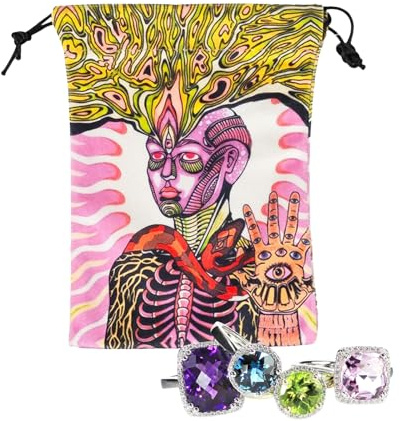 Tarotkortfodral Skyddande organizer tillbehör för smycken, prydnader, runor