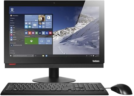 Lenovo ThinkCentre M800Z 21,5 Ordenador de sobremesa Todo en uno, Intel Celeron G3900, 8 GB de RAM, SSD de 256 GB, Wi-Fi, Bluetooth, Teclado (EE. UU.), Windows 11 Pro (reacondicionado)