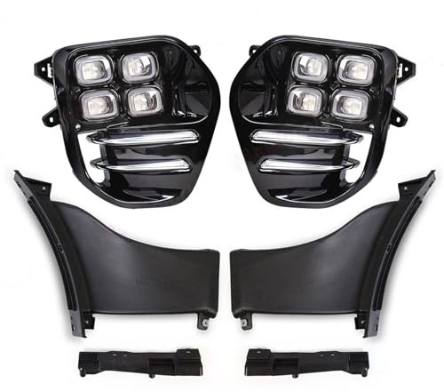 XEXJHQQ Voiture Antibrouillard Avant Pour KIA Pour Sportage QL KX5 2016-2018 1 Ensemble Voiture LED Blanc Brouillard Lmap Assemblage Pare-chocs Avant Feux Jour Phare 12 V Feu Brouillard Avant