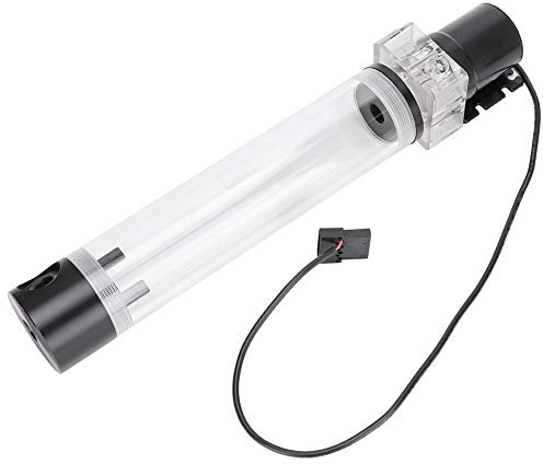 Socobeta Kit de de Bomba de Refrigeración por Agua para PC AW500SJ de 12V con Tanque Cilíndrico Aislado para Computadora CPU