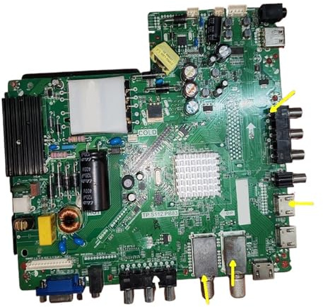 Scheda Madre TV 3 In 1, Trasformatore Bianco, Serie Di Strisce Luminose, Verifica Sequenza Interfaccia, Compatibile Con TP.S512.PB83.(2t 0sd 0ci)