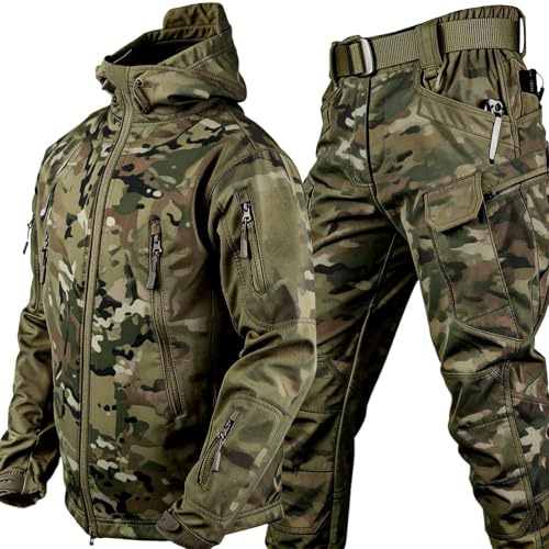 Onsoyours Airsoft Tarnanzug Herren Paintball Combat Shirt Taktische Hose Militär Anzug Outdoor Camouflage Jagdbekleidung