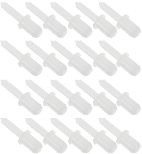SOLUSTRE 60 Pezzi Perni in Plastica Bianca per Riparazione Tapparelle Design Telescopico Facile da Installare Adatti per Uso Professionale e Personale
