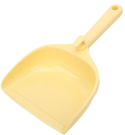 Asixxsix Kattsandsskopa, Stor Plastströskopa R med Ergonomiskt Handtag, Bärbar Kattströskopa föR Kattskräp Rengöring Av Husdjursaffär (Gul)