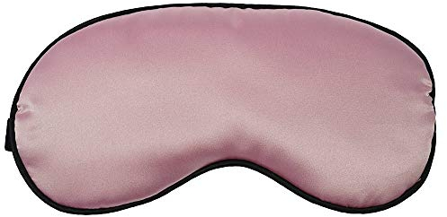 Rosa Schlafmaske Kosmetex, Satin-Look Augenmaske als Schlafhilfe, Rosa