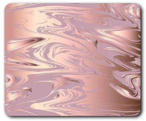 Rose Gold Marble Pattern Pretty Mouse Mat Pad Computer PC Laptop Gaming Office Home Desk Accessory Gadget 24125