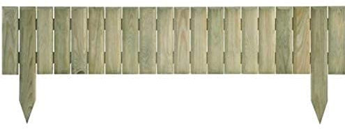 Recinzione in legno da giardino, 90 x 15 x 30 cm, trattata con chiodini