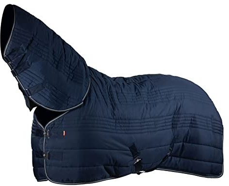 Horze Kingsley Combo Stalldecke mit Halsteil, 300g, Blau, 155