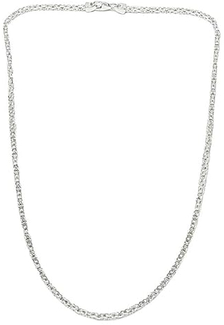 Original italienische Byzantiner Königskette 925 Silber 2 mm 90 cm Silberkette Halskette Damen Herren Anhängerkette Schmuck ab Fabrik tendenze Italy D-BZ2-90