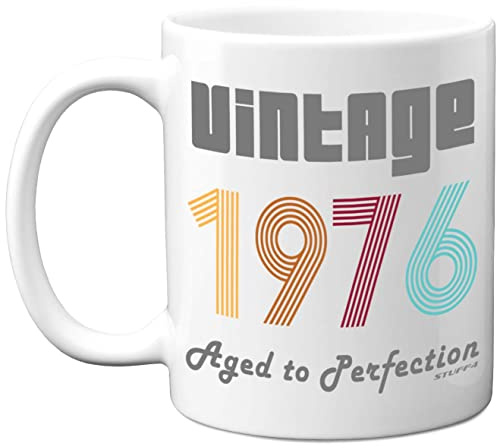 1976 Vintage Coffee Mug, 11oz Ceramic Dishwasher Safe Mugs, Best Friend | 1976 Vintage Coffee Mug, 11oz Ceramic Dishwasher Safe Mugs, Best Friend for Birthday or Christmas