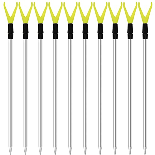 Zite Fishing Teleskop Rutenhalter Angel 75-135cm | Angelzubehör Rutenauflage Forellen & Karpfen Fischen - Aluminium Rutenständer Schnurlaufkerbe, Angelrutenhalter Angelhalter