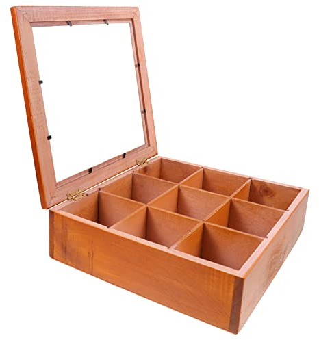 Abaodam Boîte à Bijoux Bois Avec Compartiments Multiples Pour Boucles Oreilles Et Bagues Coffret De Rangement Vintage