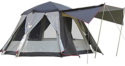 RajoNN Zelt, automatisches Pop-up-Zelt für 3–5 Personen, tragbares Zelt, einfach aufzubauen, geeignet für Outdoor- und Wanderreisen