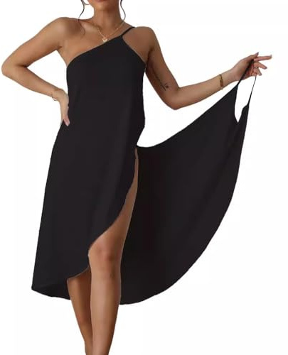 XIWCAFC Robe de Plage Femme Cache-Maillots et Sarongs de Bain Pareo Plage Grande Taille V Serviette Bikini Cover Up avec Bretelles la Plage Ou La Piscine