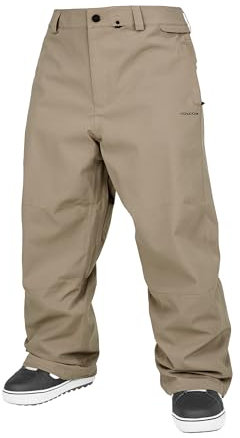 Volcom Snow Billow Herren-Snowboard-Skihose, Baggy Fit, Kastanienbraun, Medium