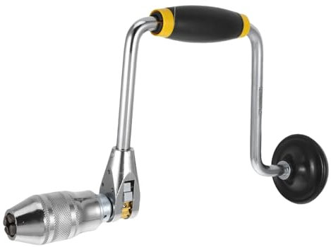 TIDTALEO Taladro Manual De Mano Para Artesanías y Carpintería Herramienta De Perforación De Acero Compacto y Ligero Para Proyectos De Bricolaje y Paredes