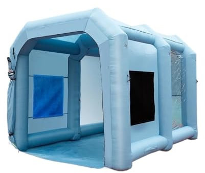 Tendone Garage Cabina di verniciatura gonfiabile con soffiatori Cabina di verniciatura gonfiabile Cabina di verniciatura potente Tenda per verniciatura auto box auto da esterno(4x2.2x2.35m 25kg)