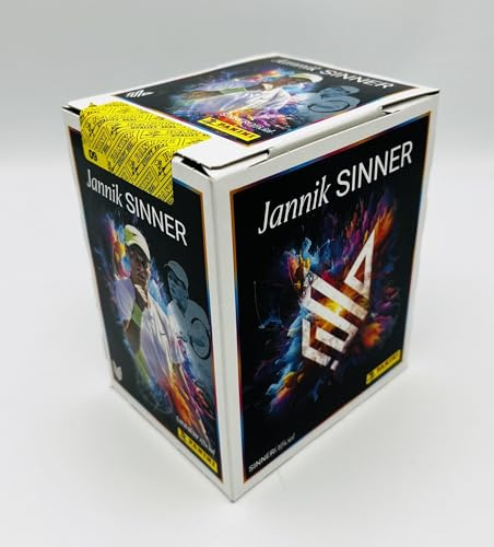 manuelkant Scatola Box 36 bustine per la raccolta di figurine Jannik Sinner Sticker Album Panini