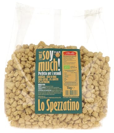 Stella Foods Spezzatino di Soia Bio Senza Glutine 1 kg – 52 % Proteine | Alternativa Vegana alla Carne, 100 % Soia, Triplica il Peso in Cottura| Perfetto per i Secondi | I Want It Soy Much