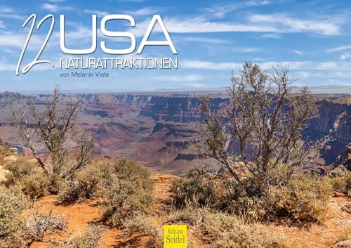 Edition Seidel Premium kalender 12 USA naturattraktioner 2026 format DIN A3-väggkalender USA nationalparker New York Chicago Miami San Francisco Boston Metropole Skyline Melanie Viola