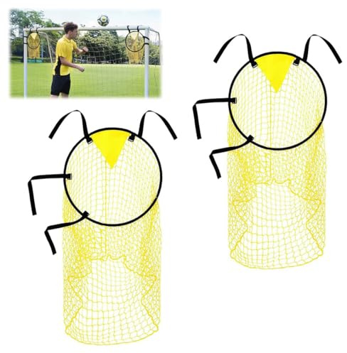 2PCS Top Bins Football Targets, Soccer Goal Target Nets for Shootings Accuracy Training, Football Training Equipment for Kids Adults Improve Shootings Accuracy