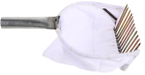 BESPORTBLE Tragbarer Heidelbeerpflücker mit Stahlkamm Ergonomischem Griff und Beerensammelbeutel Handbeerschaufel zum Schonenden Ernten von Blaubeeren Himbeeren und Johannisbeeren